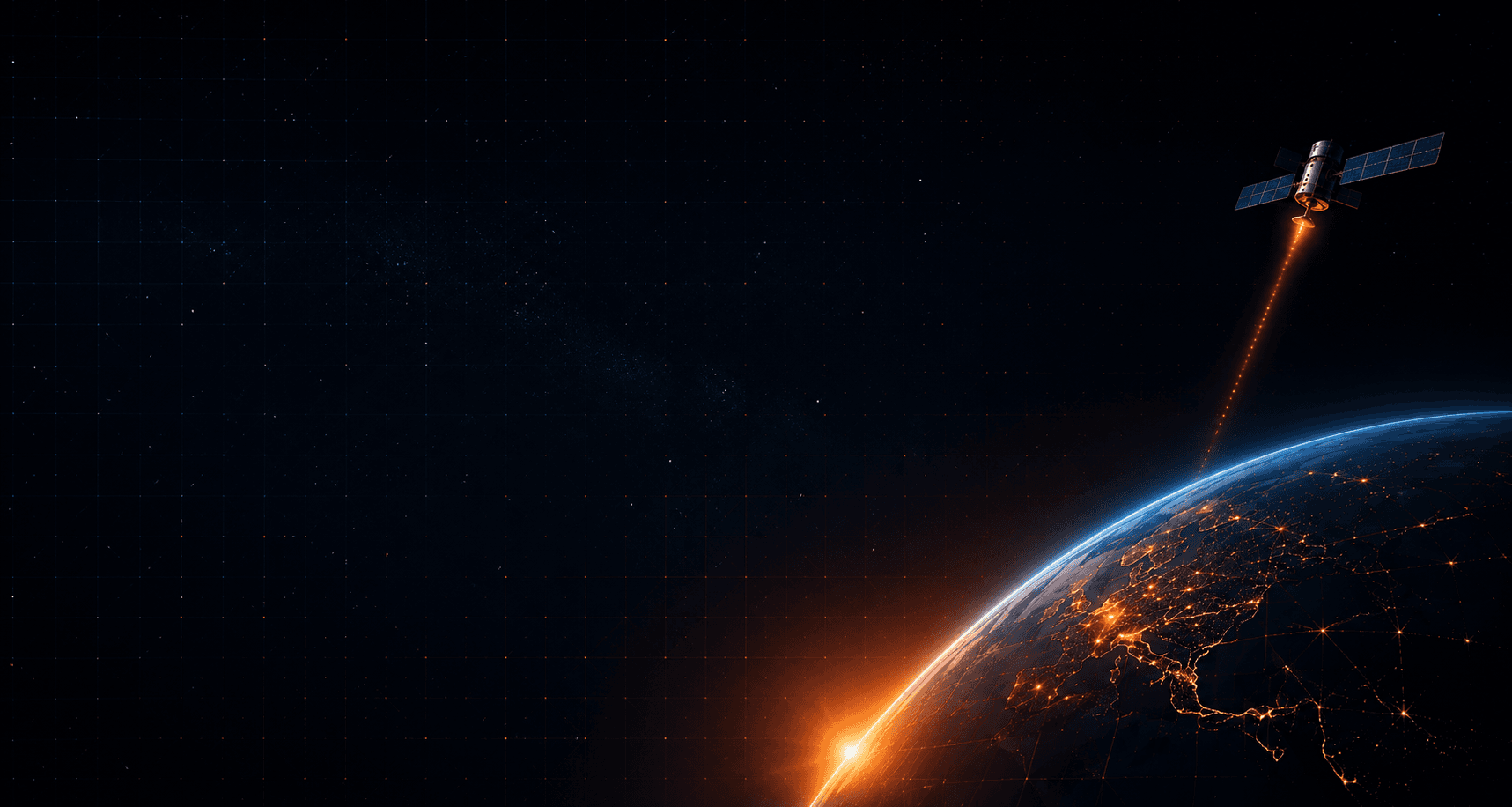 Satellite-connected Earth network